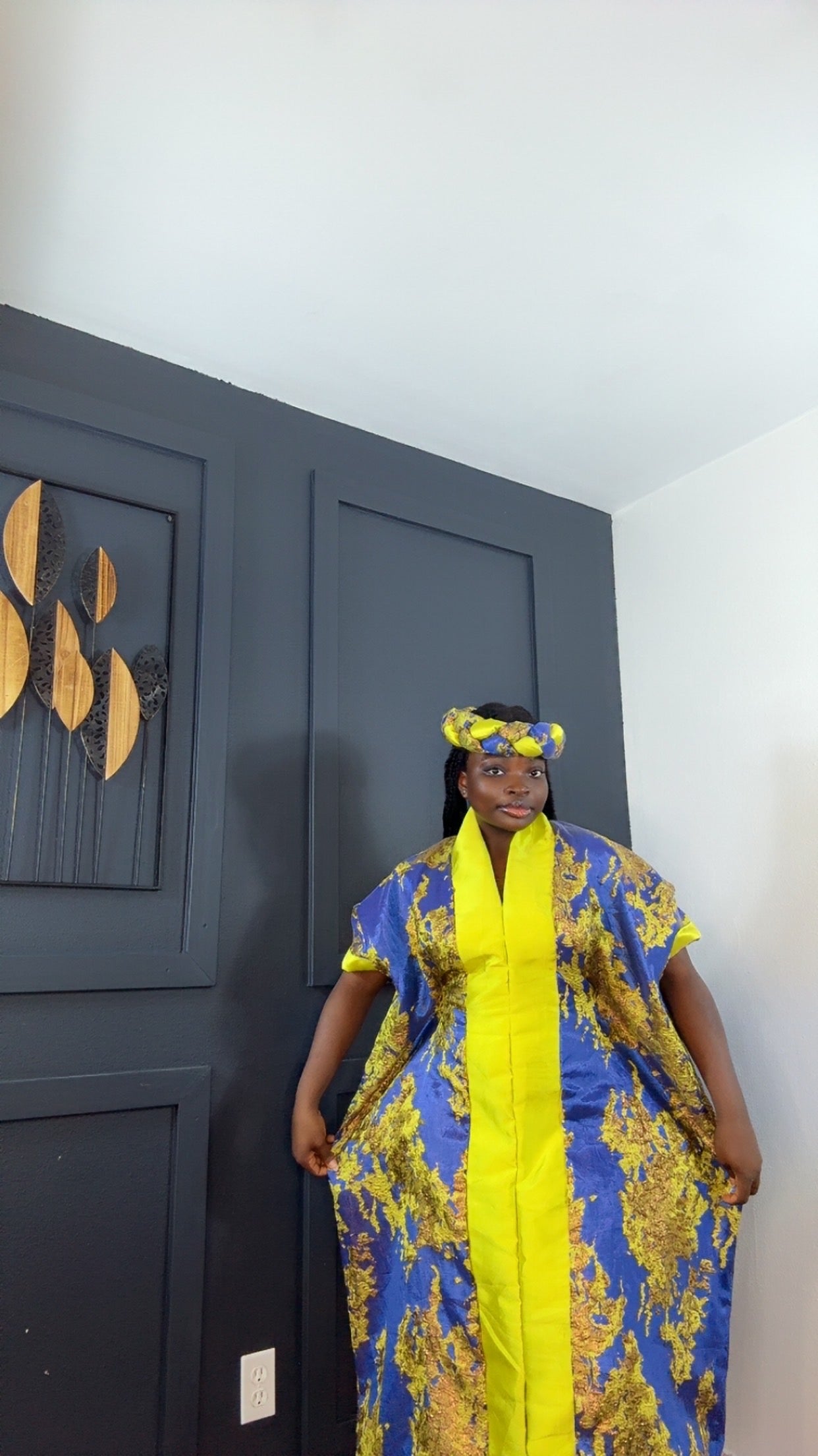 Royal Bubu Kimono – Brocade & Mikado Blend