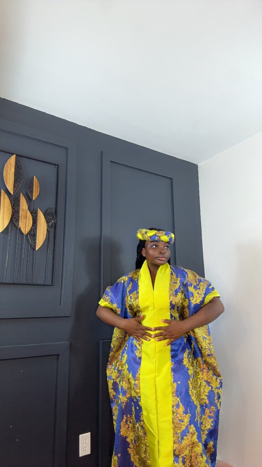Royal Bubu Kimono – Brocade & Mikado Blend